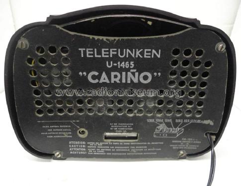 Cariño U1465; Telefunken (ID = 1708496) Radio
