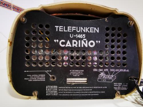 Cariño U1465; Telefunken (ID = 2745300) Radio