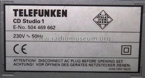 CD Studio 1; Telefunken (ID = 682829) Radio