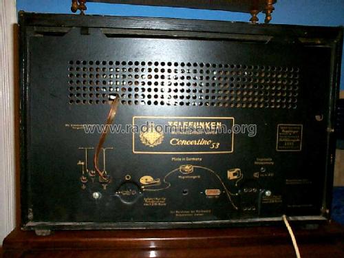 Concertino 53W; Telefunken (ID = 201290) Radio