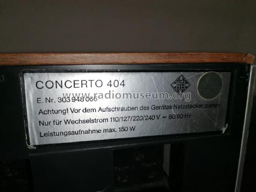 Concerto HiFi 404 Quadro; Telefunken (ID = 2857406) Radio