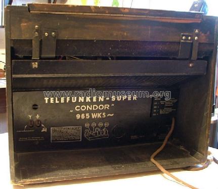 Condor Phono 965WKS ; Telefunken (ID = 1295700) Radio