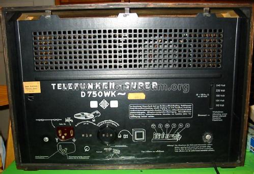 D750WK; Telefunken (ID = 31806) Radio