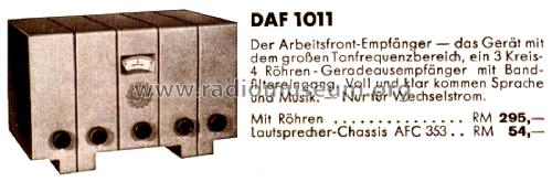 DAF1011; Telefunken (ID = 2651054) Radio