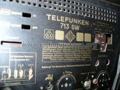 Der kleine Telefunken 713GW; Telefunken (ID = 548797) Radio