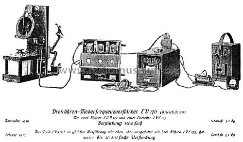 Dreiröhren-Niederfrequenzverstärker EV176d; Telefunken (ID = 1062805) Ampl/Mixer