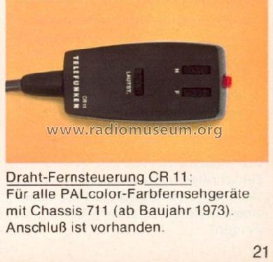 Fernbedienung Fernregler CR 11; Telefunken (ID = 1118316) Misc