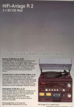 FM HiFi Stereo/FM-AM Receiver TR550 HiFi Ch= 2000; Telefunken (ID = 1892833) Radio