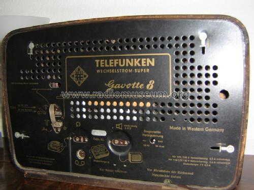 Gavotte 8; Telefunken (ID = 496976) Radio