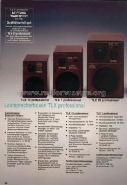 Hi Fi Lautsprecher Box TLX1 professional; Telefunken (ID = 1892976) Speaker-P