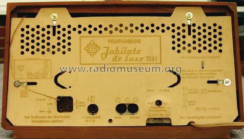 Jubilate de Luxe 1261; Telefunken (ID = 1290626) Radio