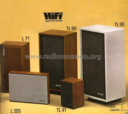 Hi-Fi Klangbox L71; Telefunken (ID = 1912113) Speaker-P