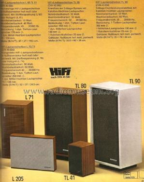 Hi-Fi Klangbox L71; Telefunken (ID = 1912114) Lautspr.-K