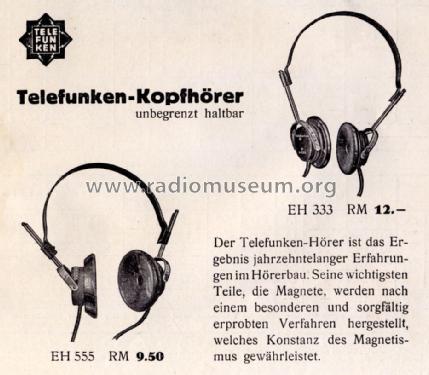 Kopfhörer EH555; Telefunken (ID = 1346573) Speaker-P