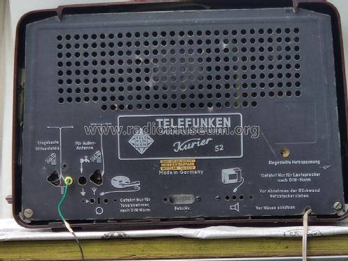 Kurier 52W; Telefunken (ID = 2945239) Radio