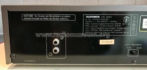Laser Digital Plattenspieler HS-950; Telefunken (ID = 2651127) R-Player
