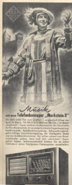 Markstein II 855W ; Telefunken (ID = 366371) Radio