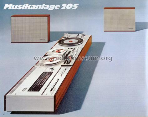 Musikanlage 205; Telefunken (ID = 2087372) Radio