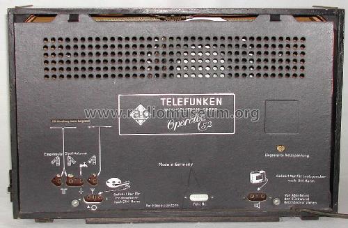 Operette 52W; Telefunken (ID = 24015) Radio