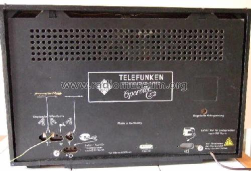 Operette 52W; Telefunken (ID = 754293) Radio
