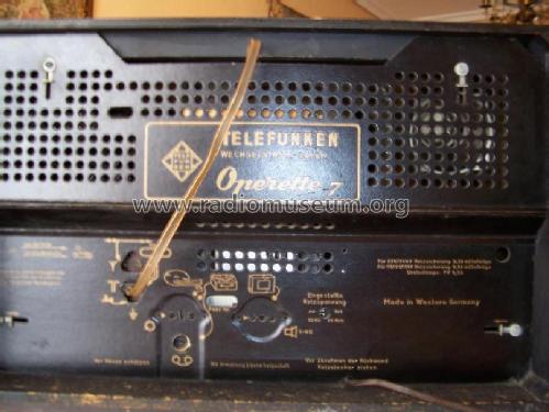 Operette 7; Telefunken (ID = 1198005) Radio