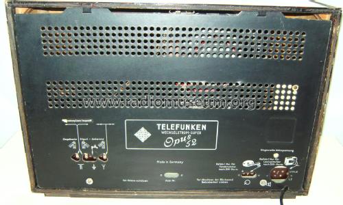 Opus 52W; Telefunken (ID = 3001038) Radio