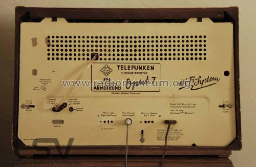 Opus 7 HiFi-System Licensed by Armstrong; Telefunken (ID = 1058281) Radio