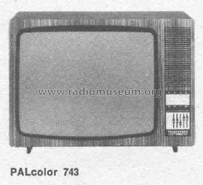 PALcolor 743 Erz.Nr. 314948556 Ch= 711; Telefunken (ID = 440761) Television