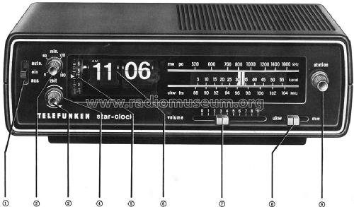 star clock 101; Telefunken (ID = 1508581) Radio