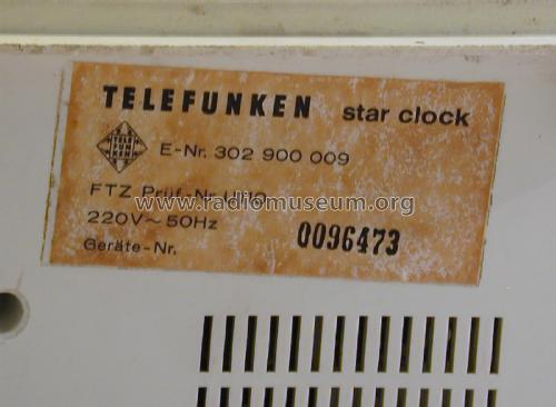 star clock 101; Telefunken (ID = 1832528) Radio