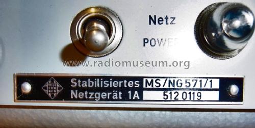 Telestabi 1 - Stabilisiertes Netzgerät MS/NG 571/1; Telefunken (ID = 2703989) Equipment