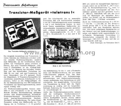 Teletrans I Ms-Ts-472/1; Telefunken (ID = 2513356) Equipment