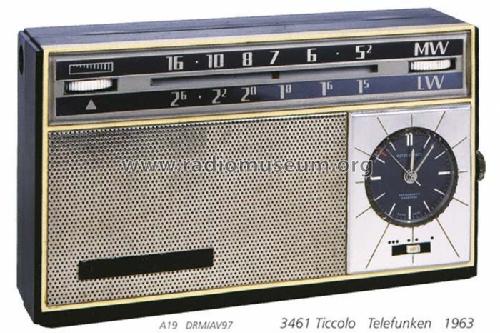 Ticcolo 3461; Telefunken (ID = 1168) Radio