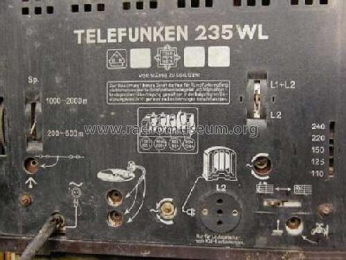Tonmeister 235WL ; Telefunken (ID = 228532) Radio