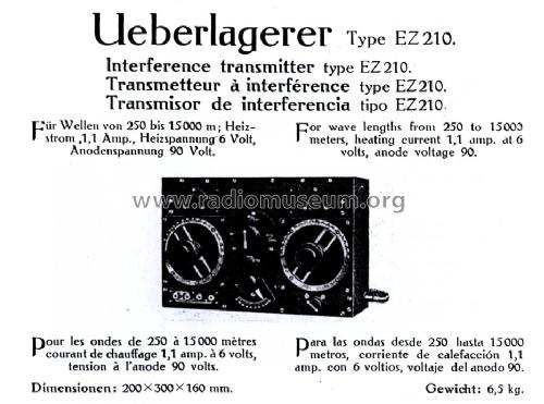 Überlagerer EZ210; Telefunken (ID = 2020801) mod-pre26