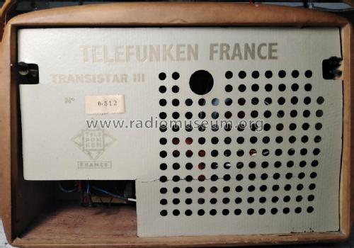 Transistar III ; Telefunken France; (ID = 2691160) Radio