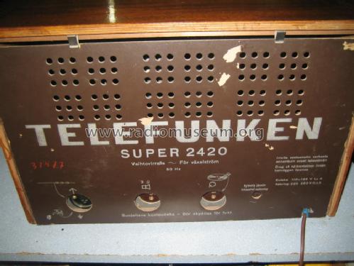 Super 2420; Telefunken, Helsinki (ID = 1203525) Radio