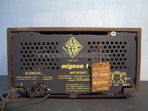 Mignon L R-526; Telefunken Italia, (ID = 1030975) Radio