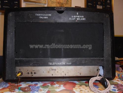 T640; Telefunken Italia, (ID = 1585769) Radio