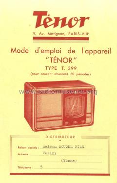 T399; Ténor, Compagnie (ID = 1741155) Radio