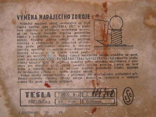 T-2800; Tesla; Praha, (ID = 984042) Radio