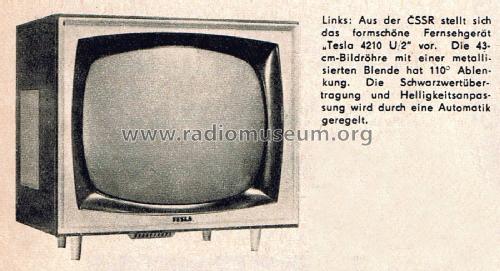 Kamelie 4210 U-2; Tesla; Praha, (ID = 2606935) Television