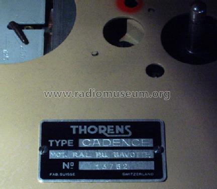 Cadence Mot. R.A.L. P.U. Gavotte; Thorens SA; St. (ID = 958851) R-Player