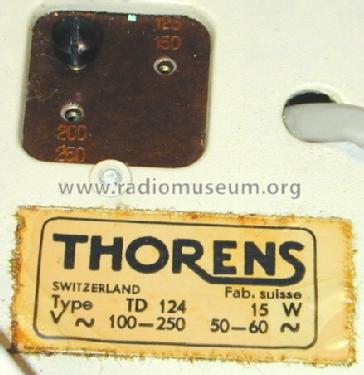 Plattenspieler TD124; Thorens SA; St. (ID = 456513) R-Player