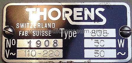 Valise stéréo 808; Thorens SA; St. (ID = 767121) R-Player