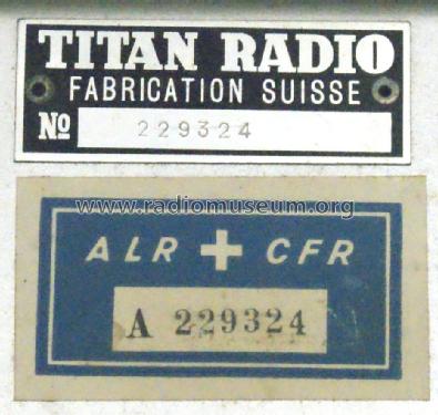 Titan 483; Titan AG; Zürich (ID = 1261185) Radio