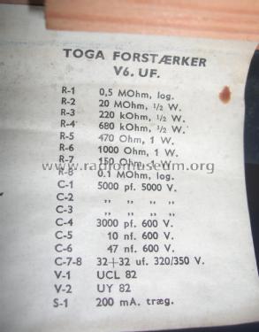 Koffer-Plattenspieler V6-UF; Toga brand; (ID = 2487038) Enrég.-R