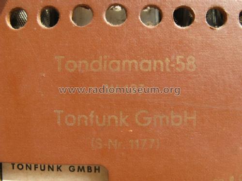 Tondiamant 58M ; Tonfunk GmbH; (ID = 978750) Radio