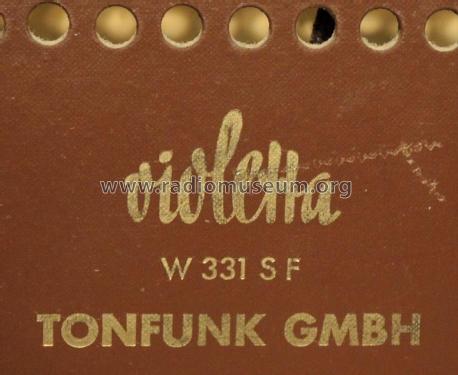 Violetta W331S/F; Tonfunk GmbH; (ID = 1905719) Radio
