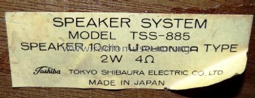 11M-885F; Toshiba Corporation; (ID = 648096) Radio